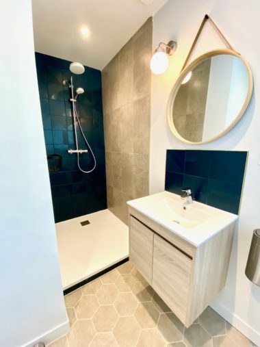 Aménagement d'une salle de bain moderne